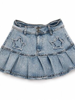 Hot Topic Sweet Society Star Patch Pleated Mini Skirt